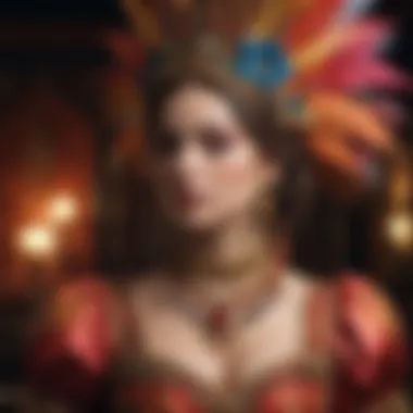 Vibrant Historical Inspirations A colorful historical figure costume reflecting a vibrant past