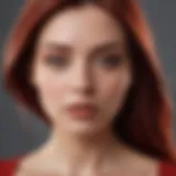 Color palette showcasing shades for red undertones