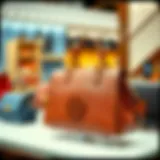 Elegant Tory Burch handbag displayed attractively