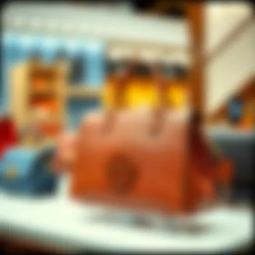 Elegant Tory Burch handbag displayed attractively