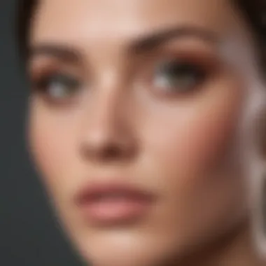 Close-up of a flawless foundation finish