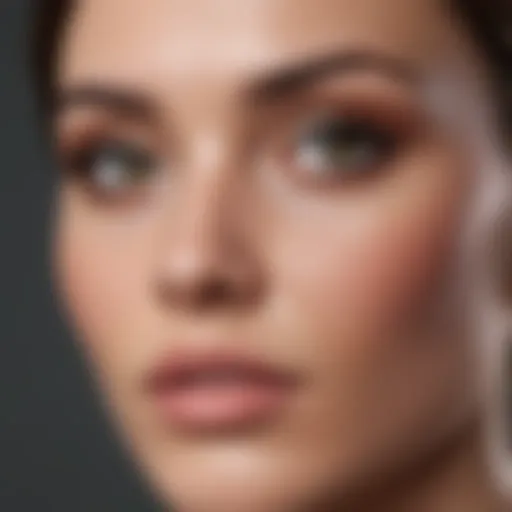 Close-up of a flawless foundation finish