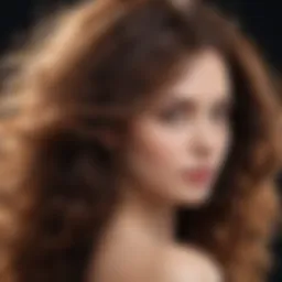 A close-up of smooth, glossy hair reflecting light