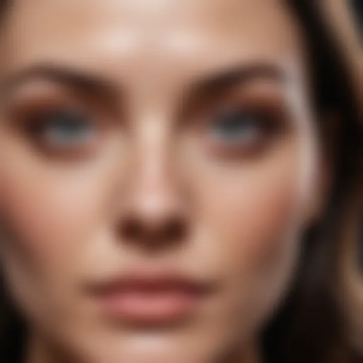 Before and after results of using eye cream