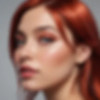Vibrancy in Hair Gloss Glossy hair showcasing vibrant color