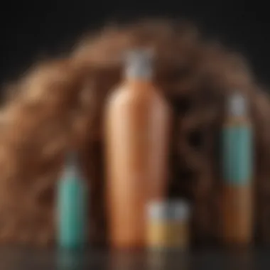 Hair Health Essentials for Beachy Waves Illustration of hair health tips alongside styling products