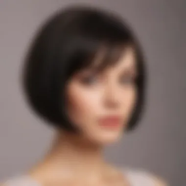 Chic bob hairstyle perfect for fine hair with added fullness