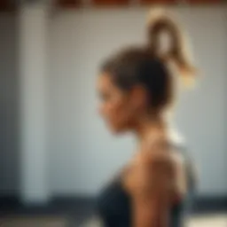 Elegant high ponytail suitable for intense workouts