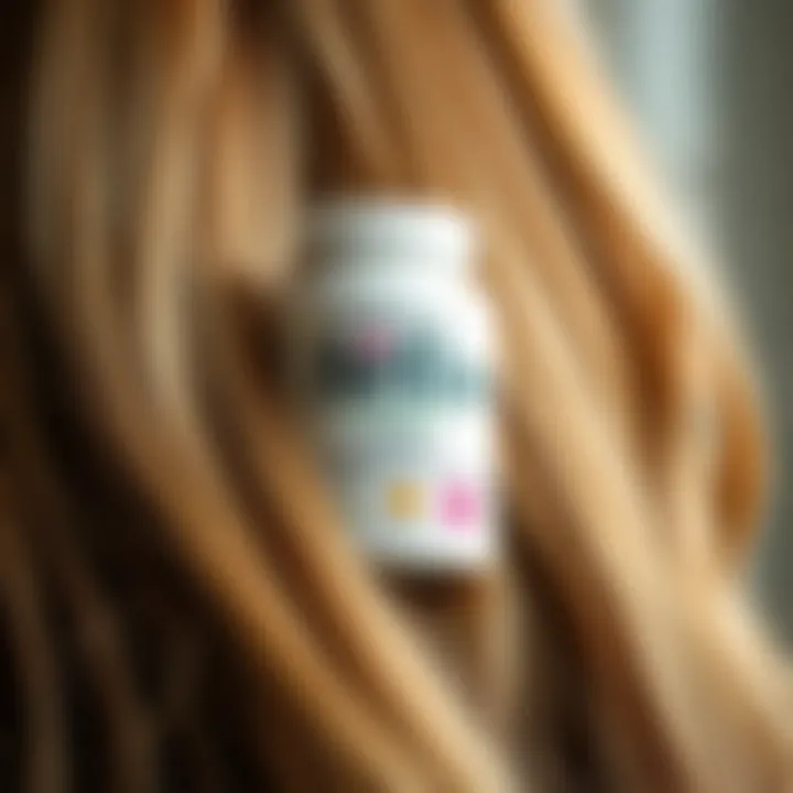 Enhancing Hair Health with Hello Bello Illustration depicting the positive benefits of hair vitamins on healthy hair growth.