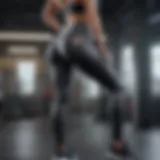 High rise workout leggings showcasing stylish pockets