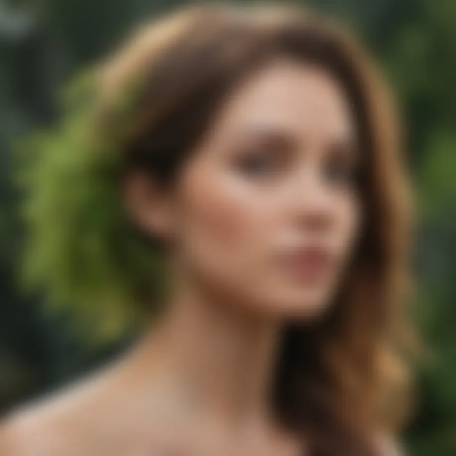 Lush green herbs symbolizing natural hair growth remedies