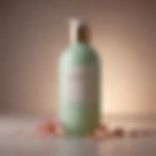 A close-up of a soothing lotion with natural ingredients