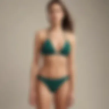 Sustainability Efforts in J.Crew's Swimwear Collection An illustration of eco-friendly materials used in J.Crew swimwear.
