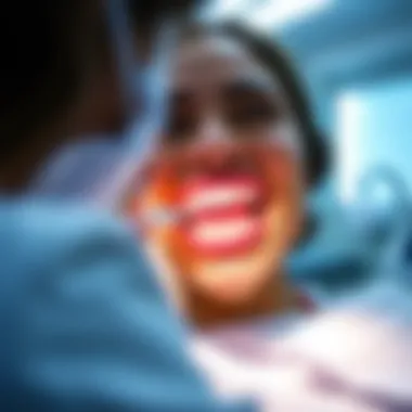A laboratory setting where teeth whitening effectiveness is tested.