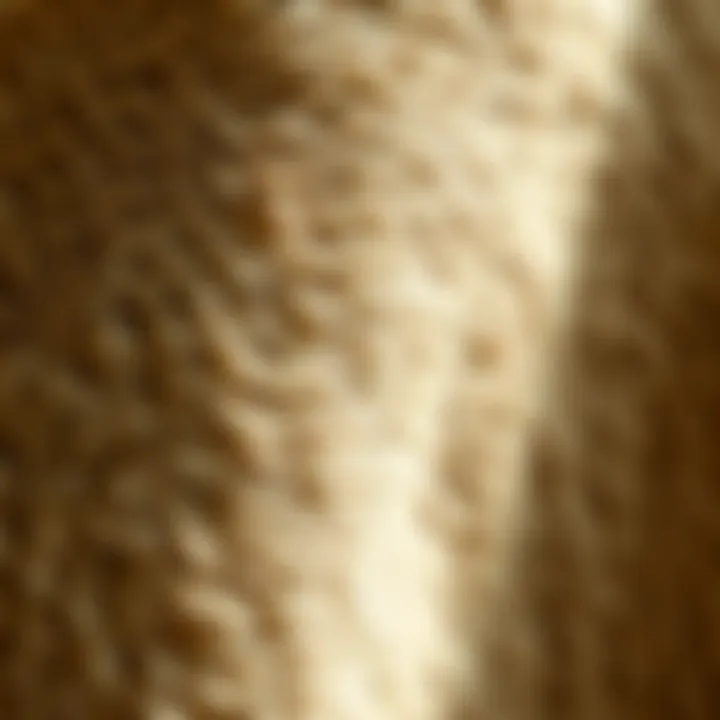 Close-up of lambskin texture showcasing its softness