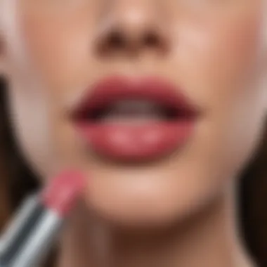 The Science Behind Lip Color Enhancement A scientific diagram illustrating how lip balm ingredients affect lip color.