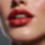 Close-up of MAC Gotta Dash Lipstick showcasing its vibrant color and creamy texture