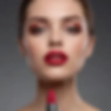 Artistic representation of self-expression through lipstick choices