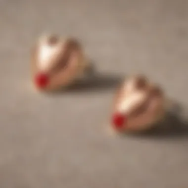 Quality Materials of Madewell Heart Earrings Close-up of materials used in Madewell Heart Earrings emphasizing quality