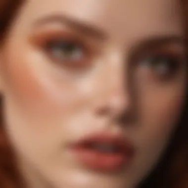 Color Palette for Redheads with Brown Eyes A palette of makeup products specifically chosen to complement red hair and brown eyes.