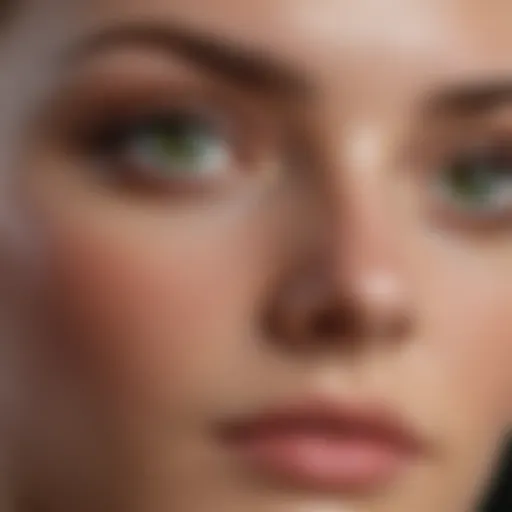 Color palette showcasing shades that enhance green eyes