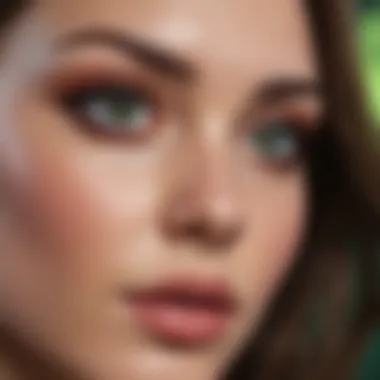 Recommended Products for Green Eyes Stylish arrangement of recommended makeup products