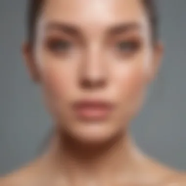 A model showcasing a radiant and even complexion after foundation application