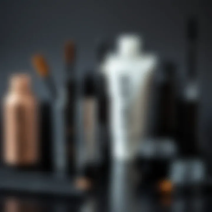 Essential Eyeliner Tools and Products Various eyeliner tools and products displayed aesthetically for choosing the perfect application method.