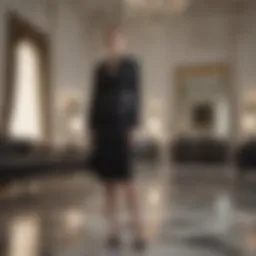 Stylish outfits from White House Black Market showcased in an elegant setting