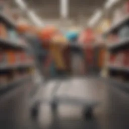 A stylish shopping cart loaded with Shein clothing items.
