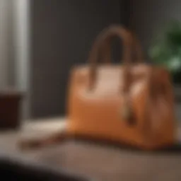 Stylish Michael Kors handbags on display