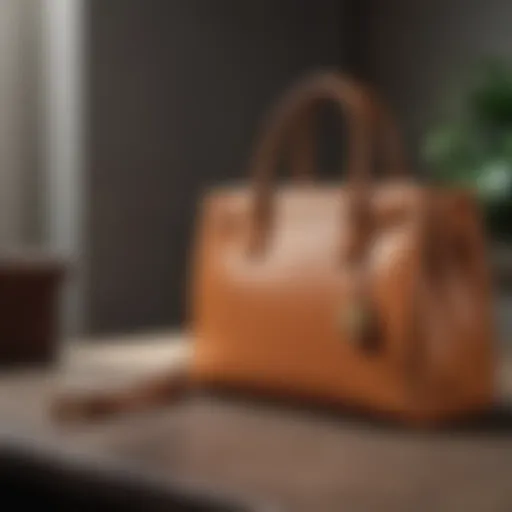 Stylish Michael Kors handbags on display