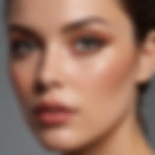 Close-up of a flawlessly contoured face showcasing micro contouring techniques