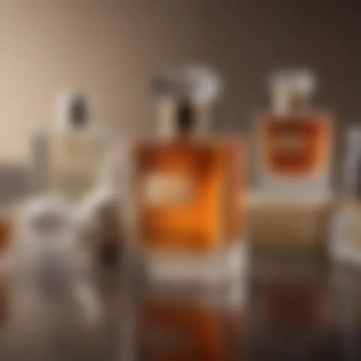 Luxury packaging of iconic perfume brands