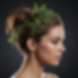 Vibrant herbs known for promoting hair growth