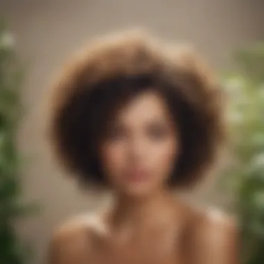 Natural Ingredients for Curly Hair Care A display of natural ingredients found in popular curly hair products