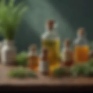 Herbal Remedies for Anxiety Herbs displayed in an aesthetically pleasing arrangement for natural remedies