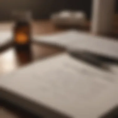 Journal for Mental Wellness A journal and pen symbolizing self-reflection and lifestyle changes