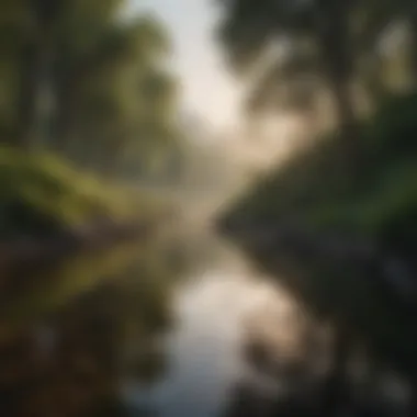 Tranquil Nature Scene A serene landscape promoting tranquility and mindfulness