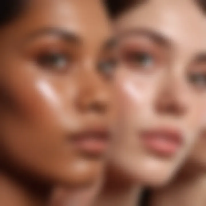 An illustration of diverse skin tones representing the Glossier Shade Finder