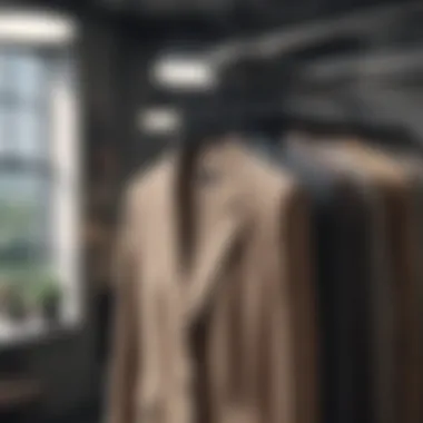 Chic Work Attire Choices Chic work attire displayed on hangers