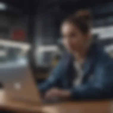 Student engaging with the Nike Student Account on a laptop