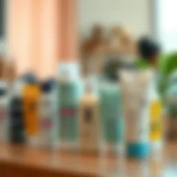 An array of curl enhancing creams for straight hair