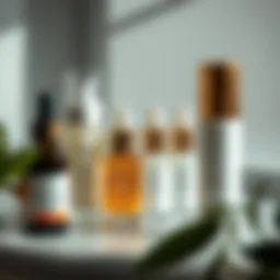 A selection of premium face serums