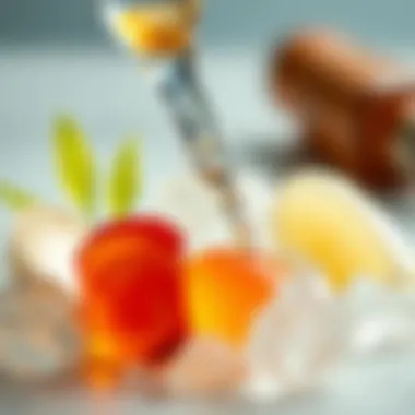 Key Ingredients for Hydration Close-up of key hydrating ingredients in a serum