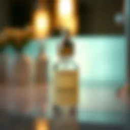 Luxurious serum bottle with hydrating properties