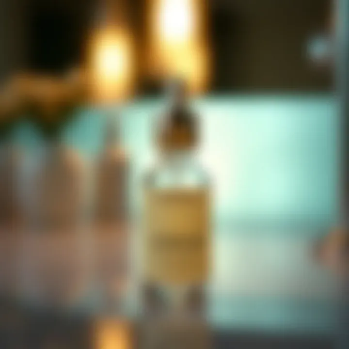Luxurious serum bottle with hydrating properties