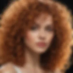 A close-up of vibrant curls reflecting light, showcasing healthy texture.