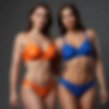 Diverse Swimwear Styles A range of swimsuits showcasing different styles for confidence