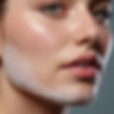 Illustration of a smooth and irritation-free skin after shaving